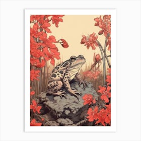 Poison Dart Frog Vintage Botanical 4 Art Print