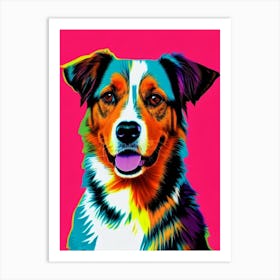 Australian Shepherd Andy Warhol Style Dog Art Print