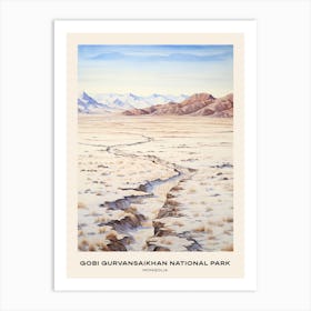 Gobi Gurvansaikhan National Park Mongolia 4 Poster Art Print