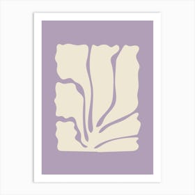 Lilac abstract botanical Art Print