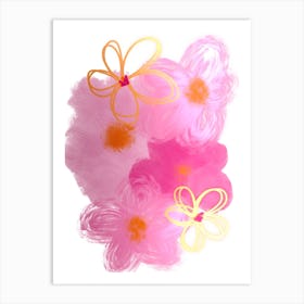 Tropical Flower Breeze Art Print
