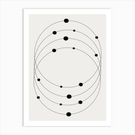 Circle Of Dots Abstract Universe Art Print