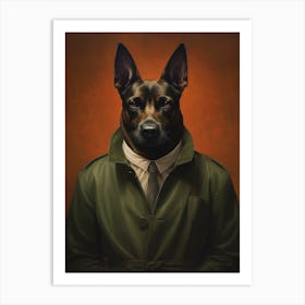 Gangster Dog Belgian Malinois 3 Art Print