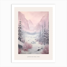 Dreamy Winter National Park Poster  Jasper National Park Canada 1 Art Print