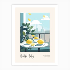 Amalfi, Italy Lemons 2 Italian Summer Collection Art Print