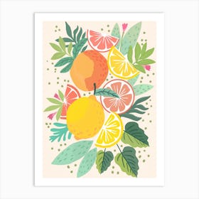 Lemon Painting Art Print