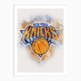 New York Knicks Paint Art Print