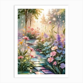 Flower Garden Art Print