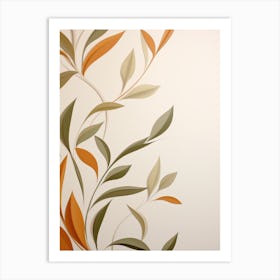 Abstract Leaves 3 Art Print