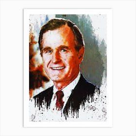 George H W Bush Art Print