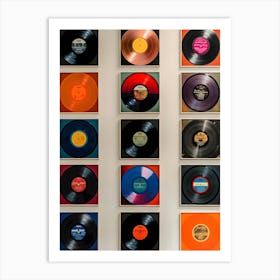 Vinyl Records Art Print