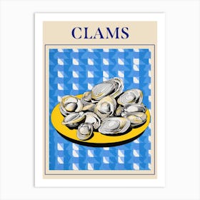 Clams 2 Seafood Posterjpg Art Print