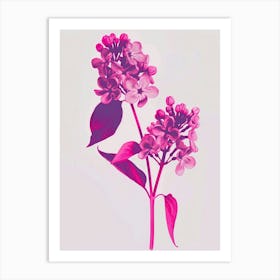 Hot Pink Lilac 2 Art Print