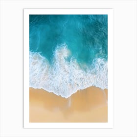 Aerial View Of A Beach 67 Art Print