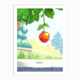 Tomato In The Garden Art Print