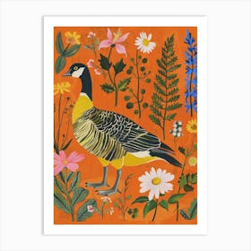 Spring Birds Goose 4 Art Print