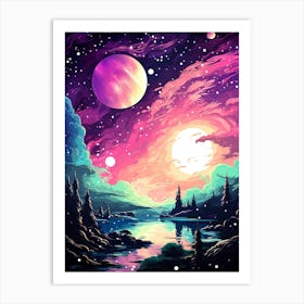 Galaxy Wallpaper Art Print