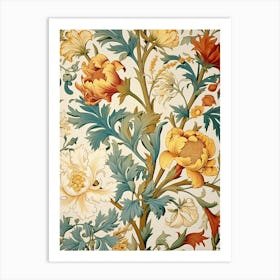 Floral Wallpaper 81 Art Print