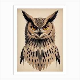 Akun Eagle-Owl Art Print