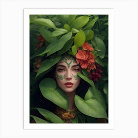 Cute Beautiful Plant Lady Cool Art Print