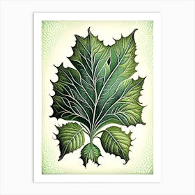 Madder Leaf Vintage Botanical 3 Art Print