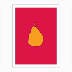 Orange Pear Art Print