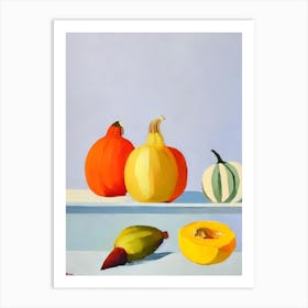 Acorn Squash 2 Tablescape vegetable Art Print