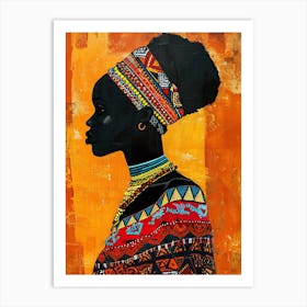 Nomadic Whispers; Boho Journey |The African Woman Series Art Print