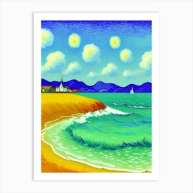 Starry Night On The Beach Art Print