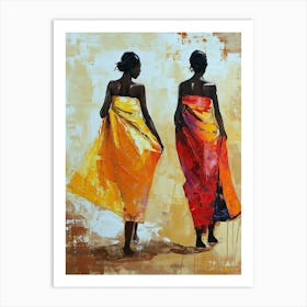 African Women, Minimalism Print Art Print