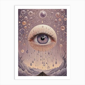 Lavender Eye Art Print