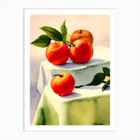 Jujube Italian Watercolour fruit Art Print