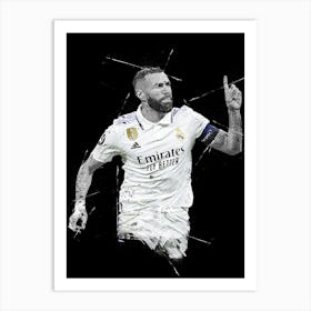 Karim Benzema Real Madrid 1 Art Print