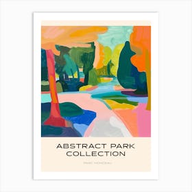 Abstract Park Collection Poster Parc Monceau Paris France 2 Art Print