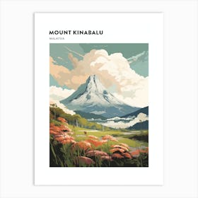 Mount Kinabalu Malaysia Hiking Trail Landscape Poster Art Print