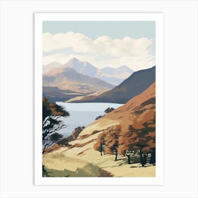 The Lake Districts Ullswater Way England 2 Hiking Trail Landscape Art Print