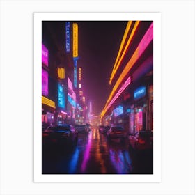 Neon Lights 1 (3) Art Print