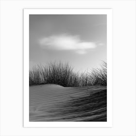 Dunes and cloud Art Print