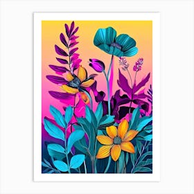 Flowers In The Sky 6 Art Print