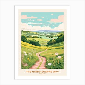 The North Downs Way England 2 Hike Poster Art Print