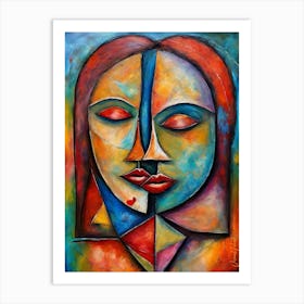 Two Faces Of One Person Art Print