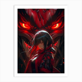 Anime Demon Art Print