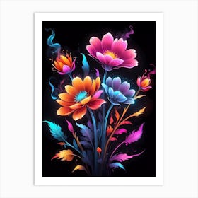 Colorful Flowers 1 Art Print