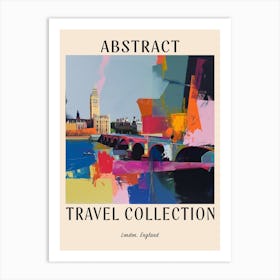 Abstract Travel Collection Poster London England 1 Art Print