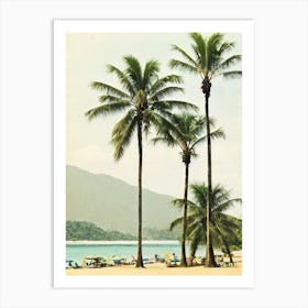 Patong Beach Phuket Thailand Vintage Art Print