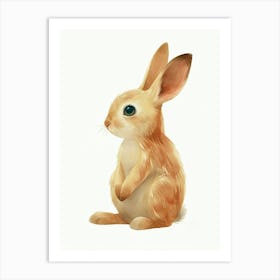 Thrianta Rabbit Kids Illustration 3 Art Print