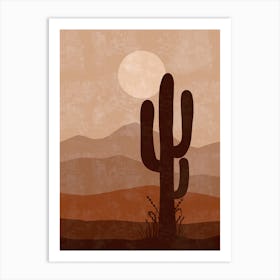 Cactus In The Desert 39 Art Print