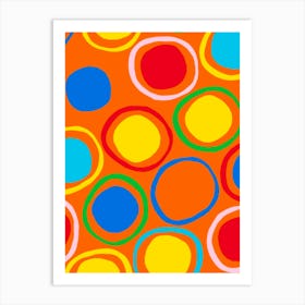 Colorful Circles 9 Art Print