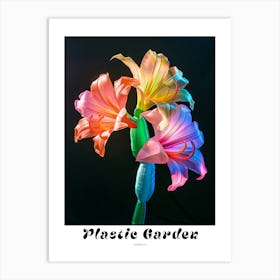 Bright Inflatable Flowers Poster Amaryllis 1 Art Print