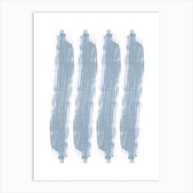 Resonance Steel Blue Art Print